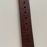 Vintage 1970's Thin Tooled Leather Peace Belt. Image 6
