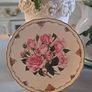 Vintage Rose Plates X 3 Image 2