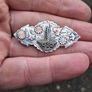 Victorian Nine Carat Gold And Srerling Silver Brooch Image 3