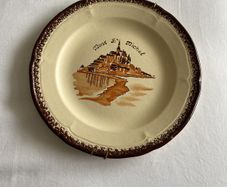 Plate from Mont St. Michel 19.5cm