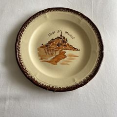 Plate from Mont St. Michel 19.5cm