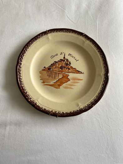 Plate from Mont St. Michel 19.5cm
