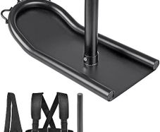 Weight Sledge for Workout and Fitness Strength Training - For Athletic Exercises, Speed Improvement, Easy Through Obstacles, Suitable for 1" Weight Plate