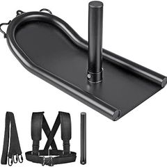 Weight Sledge for Workout and Fitness Strength Training - For Athletic Exercises, Speed Improvement, Easy Through Obstacles, Suitable for 1" Weight Plate