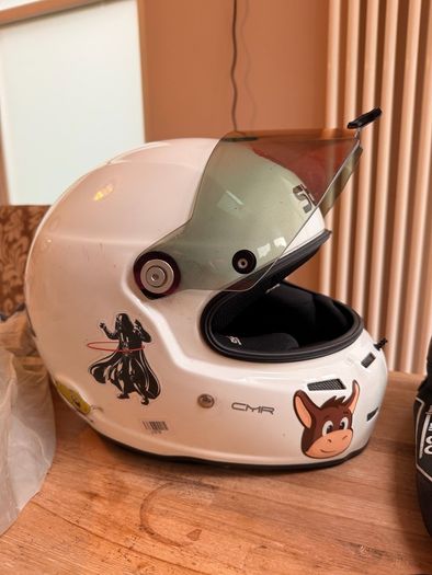 Go kart racing equipment - helmet, rainsuit, boots, gloves and more
