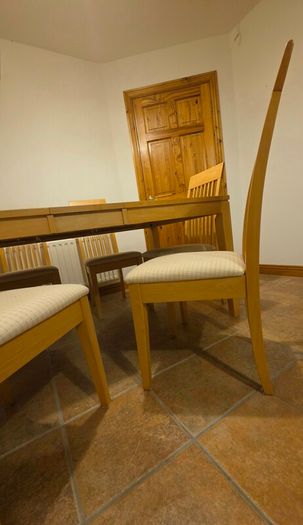 Kitchen Dining Table with six chairs