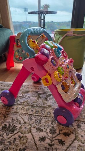 Pink VTech Baby Walker & Interactive Activity Centre