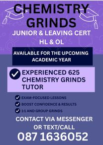 Chemistry Grinds - Leaving cert chemistry