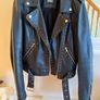 Zara limited collection Trafaluc authentic leather jacket M size Image 4