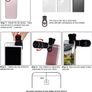 Cell Phone Camera Lens Kit,11 in 1 Universal 20x Telephoto Lens,0.63Wide Angle+15X Macro+198 Degree Fisheye+2X Telephoto+Kaleidoscope+CPL/Starlight/Eyemask/Tripod,for Most iPhone Smartphone (FREE POSTAGE) Image 2
