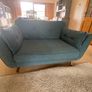 French Connection DFS Zinc Sofa Suite in Teal - 4 seater, 3 seater & Cuddler Image 10