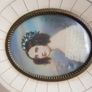 Antique Original Miniature Portrait Painting Old Frame Signed Image 6