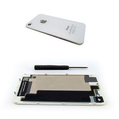 New Replacement Back Rear Glass Battery Cover for iPhone 4 4G A1332 White