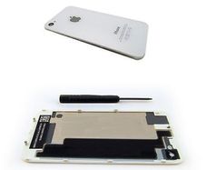 New Replacement Back Rear Glass Battery Cover for iPhone 4S 4GS White