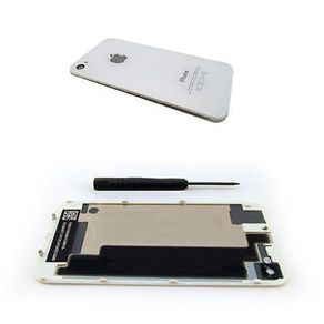 New Replacement Back Rear Glass Battery Cover for iPhone 4S 4GS White
