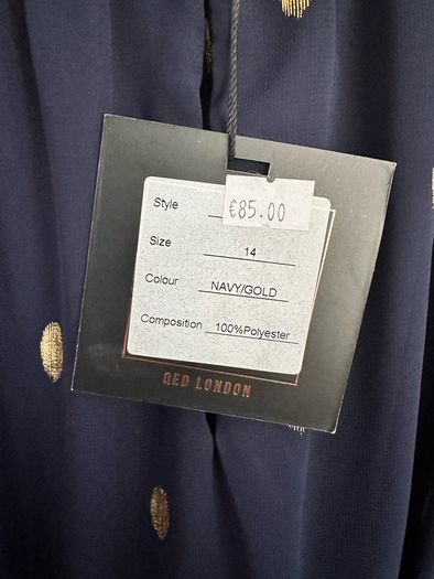 Bnwt Qed London Dress Uk 14