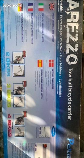 Bike rack peruzzo tow vall mounted carrier 4 Bikes
