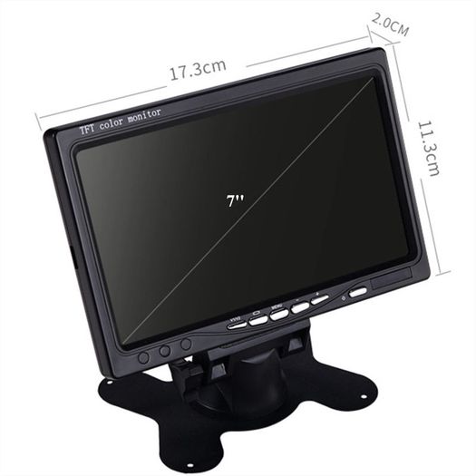 7" TFT LCD Car Rear View Reversing Monitor PLUS Parking Night Vision Camera