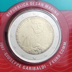 San Marino 2 Euro Brilliant Uncirculated Coin 2007 - Giuseppe Garibaldi