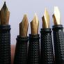 Vintage  Manuscript Fountain Pen - Black Calligraphy Set - Five Tips, Cartridges Image 6