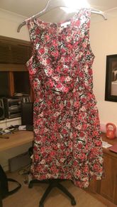 New Look Red Floral Dress
