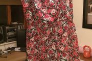 New Look Red Floral Dress