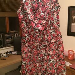 New Look Red Floral Dress