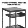 Open Frame Server Rack, 58.5-101.6cm/23-40 in Adjustable Depth, Free Standing or Wall Mount Network Server Rack Image 5
