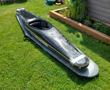 Vampire XL canoe polo boat, boat bag and paddle for sale