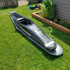 Vampire XL canoe polo boat, boat bag and paddle for sale