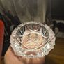 Vintage Heavy Crystal Glass Ashtray Image 2