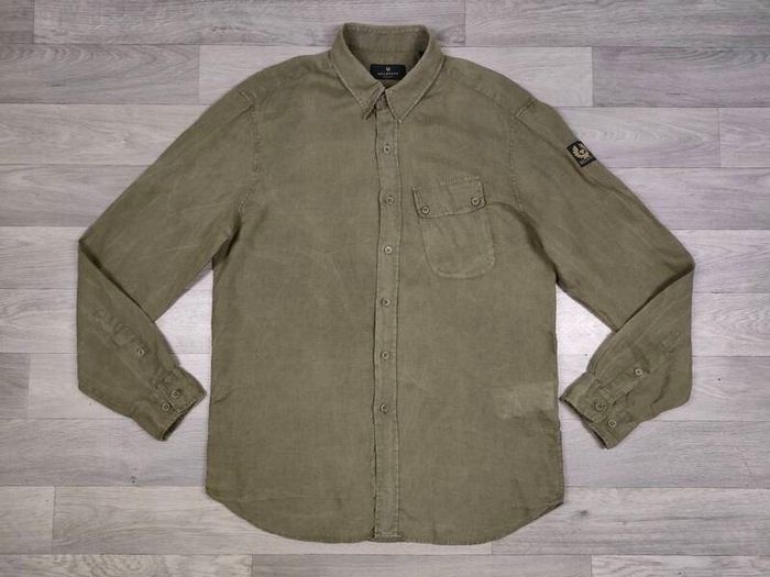 Belstaff Pure Linen Shirt Mens Large