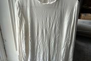 White Ruffle Blouse / Size S