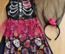 Day of the dead Girl halloween dress