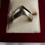 Vintage Sterling Silver Double Wishbone Band Ring size P - 2,10g Image 4