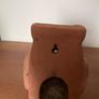 Terracotta owl garden ornament Image 2