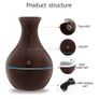 Wood Grain USB Humidifier Seven Colors Noctilucent Aromatherapy Mini Noiseless Machine Household Vase Air Purifier Image 3