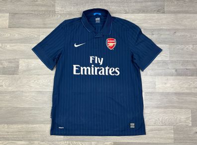 Vintage 2009 Nike Arsenal London Away Jersey Shirt Mens Large
