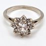 Vintage Marks & Spencer Sterling Silver Floral Cluster ring Image 2