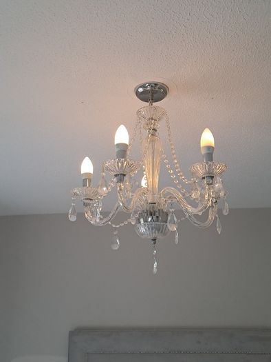Glass chandelier