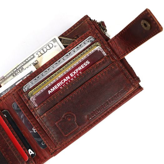 Genuine Leather Wallet Luxury Handmade RFID Secure Wallet