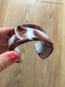 Vintage acrylic cuff bracelet