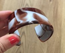 Vintage acrylic cuff bracelet