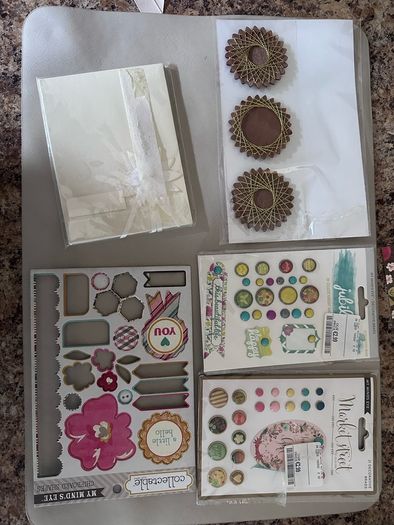 scrapbooking materials