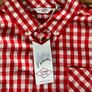 New Mens Lee Cooper Red White Shirt Short Sleeve - 2XL Image 3