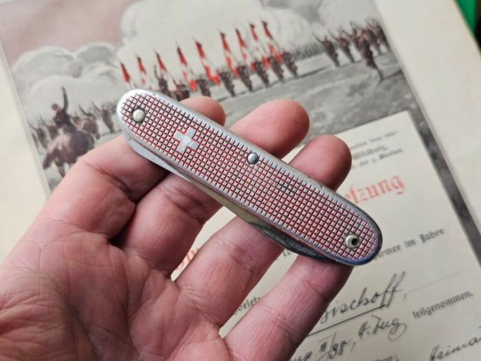 Vintage Elinox Victorinox Alox Woodsman Discontinued Model Swiss Army Knife Rare Collector Piece 1960s