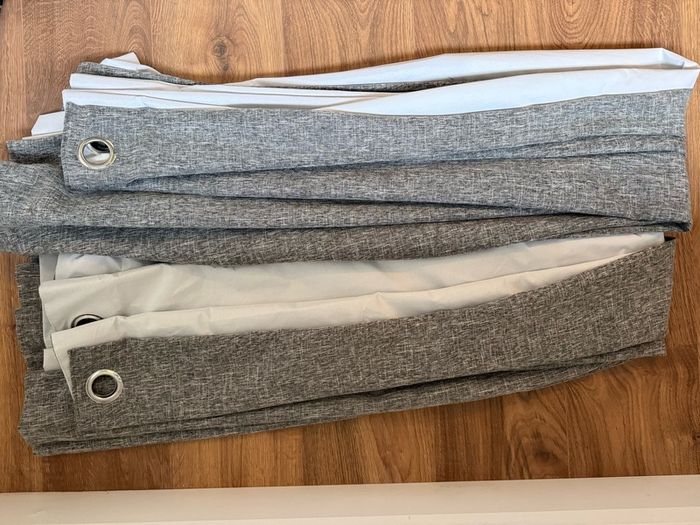 Grey blackout curtains