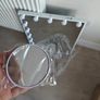 LED Hollywood Vanity Makeup Mirror: 3 Light Modes, 10x Magnifier, touch control, USB - White (New) Image 4