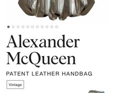 Authentic Alexander McQueen Elvie Handbag RARE