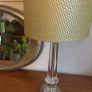 2 Table Lamps with brand new lamp shades ( &K Amsterdam ) and Free IKEA DYTAG green throw Image 2